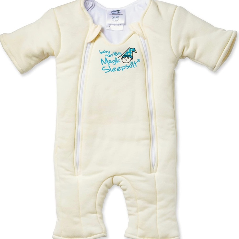 Magic Merlin suit cream size large 6-9 months